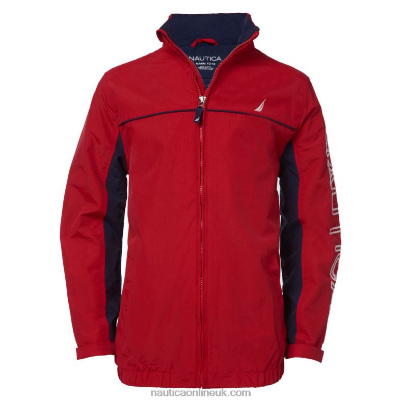Nautica Boys' J-Class Jacket (8-20) L6J4L1097 Melonberry