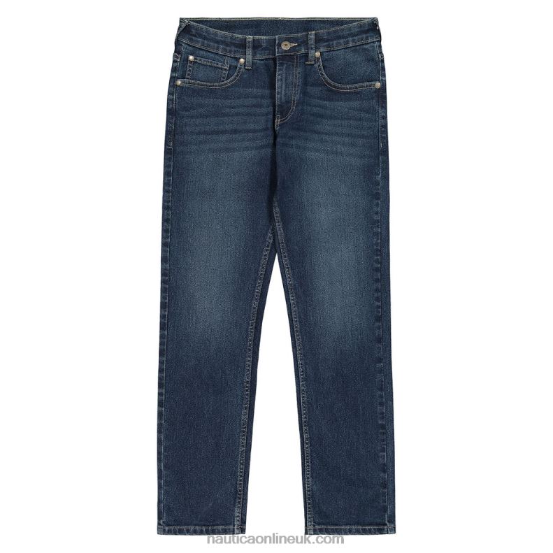 Nautica Boys' Straight Denim (8-20) L6J4L1070 Deep Navy Heather