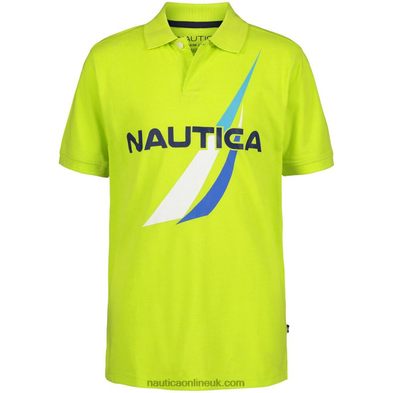 Nautica Boys' J-Class Logo Polo (8-20) L6J4L1059 Tillman Bay