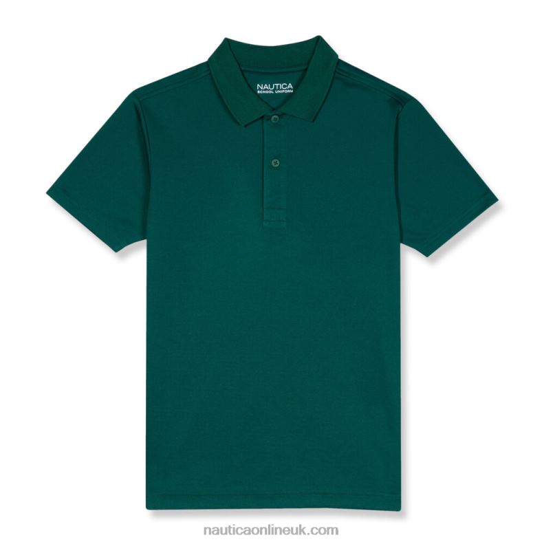 Nautica Boys' Performance Polo (8-20) L6J4L1175 Verdant Green