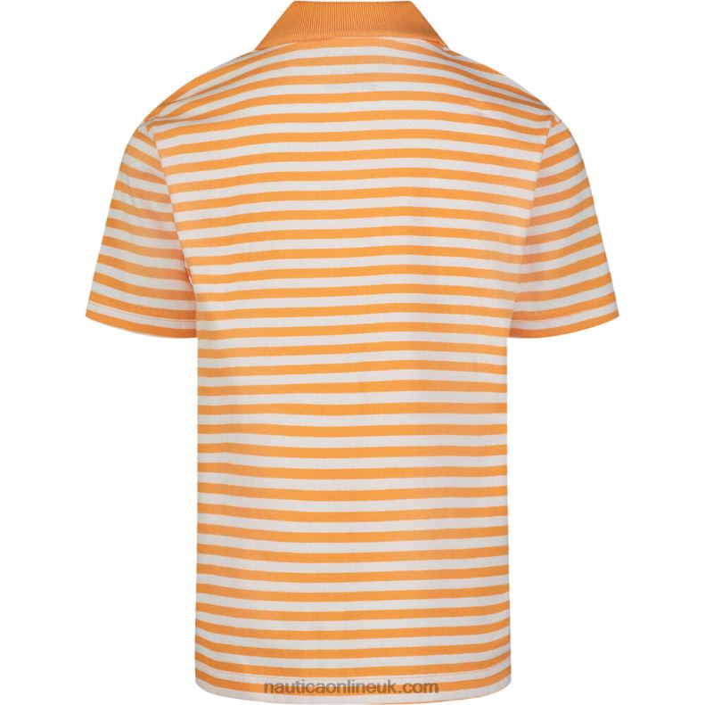 Nautica Boys\' Striped Polo (8-20) L6J4L1051 Sailor Red