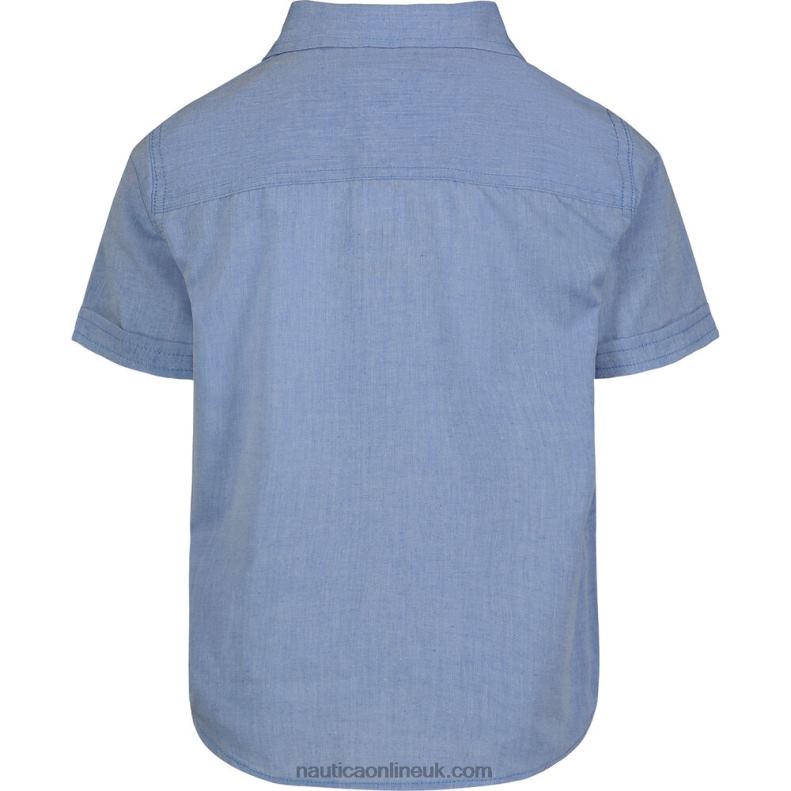 Nautica Little Boys\' Textured Shirt (4-7) L6J4L1256 Cobalt Wave