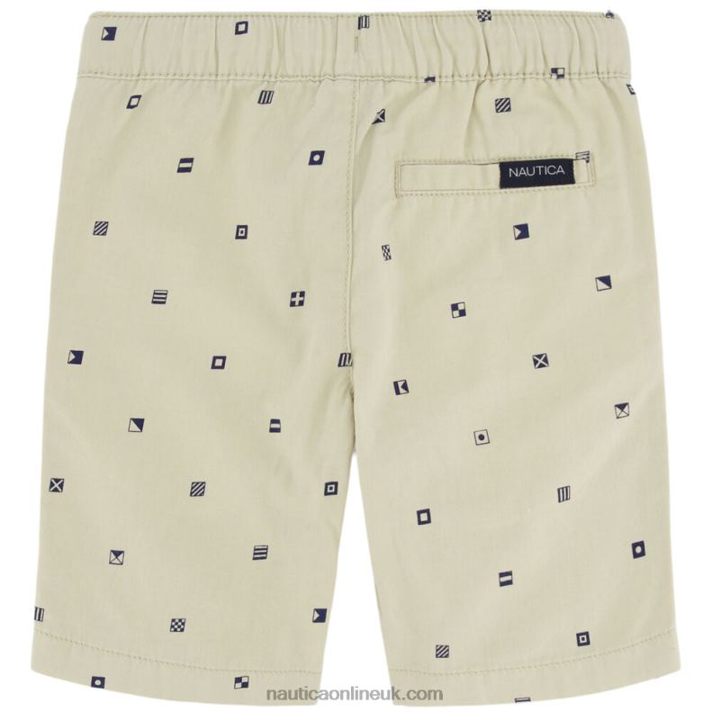 Nautica Boys\' Embroidered Pull-On Short (8-20) L6J4L1086 Oyster Bay Heather