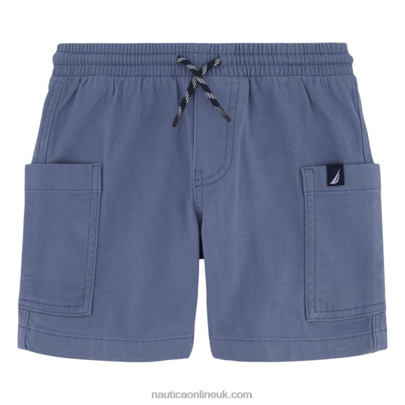 Nautica Boys' Pull-On Cargo Short (8-20) L6J4L1076 Cobalt Wave