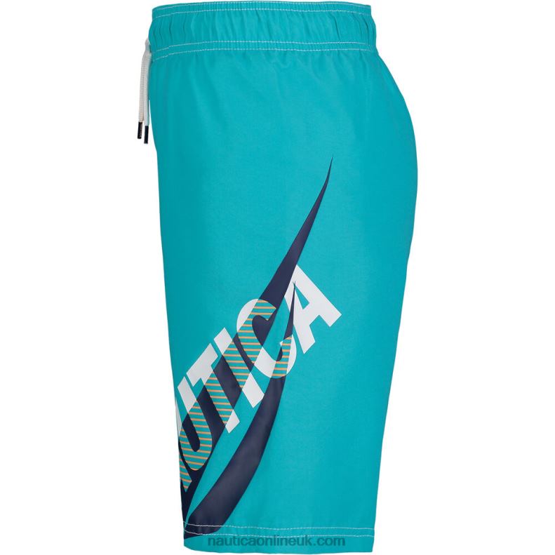 Nautica Boys\' Tailwinds Swim Short (8-16) L6J4L1200 Star Sapphire
