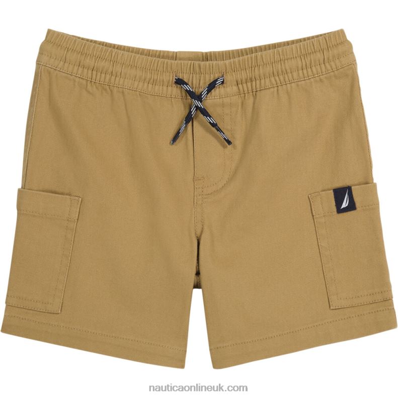 Nautica Little Boys' Pull-On Cargo Short (4-7) L6J4L1077 Concrete