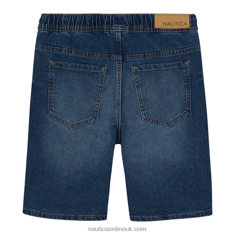Nautica Little Boys\' Pull-On Denim Short (4-7) L6J4L1207 Horizon Blue