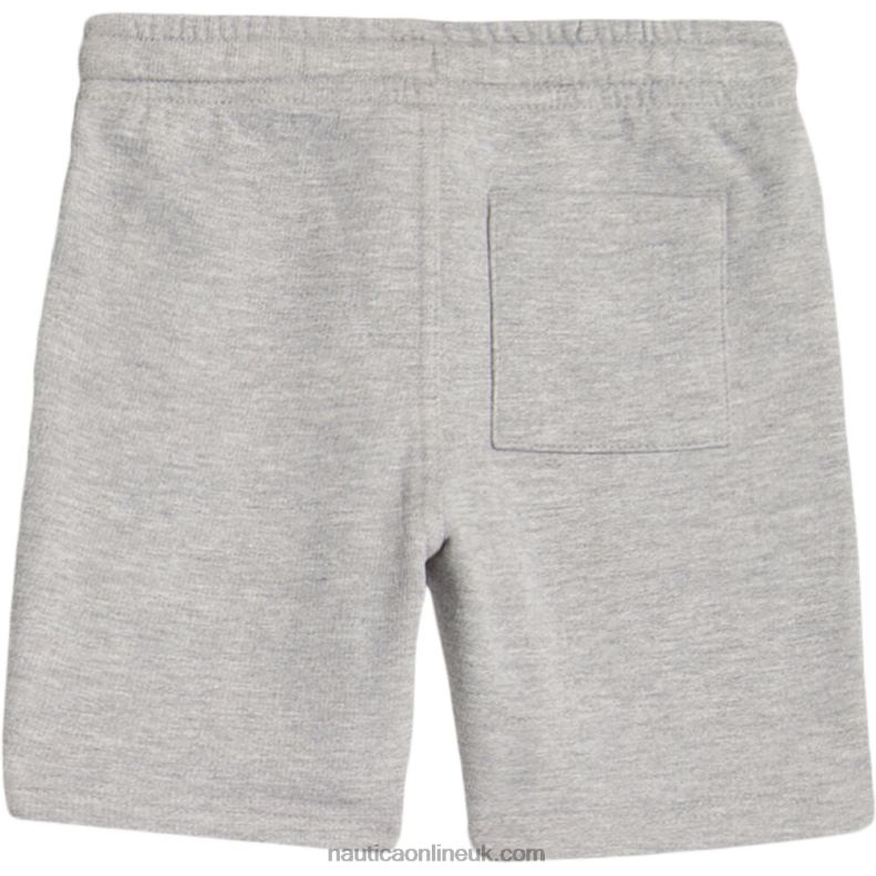 Nautica Little Boys\' Solid Knit Short (4-7) L6J4L1212 Grey Heather
