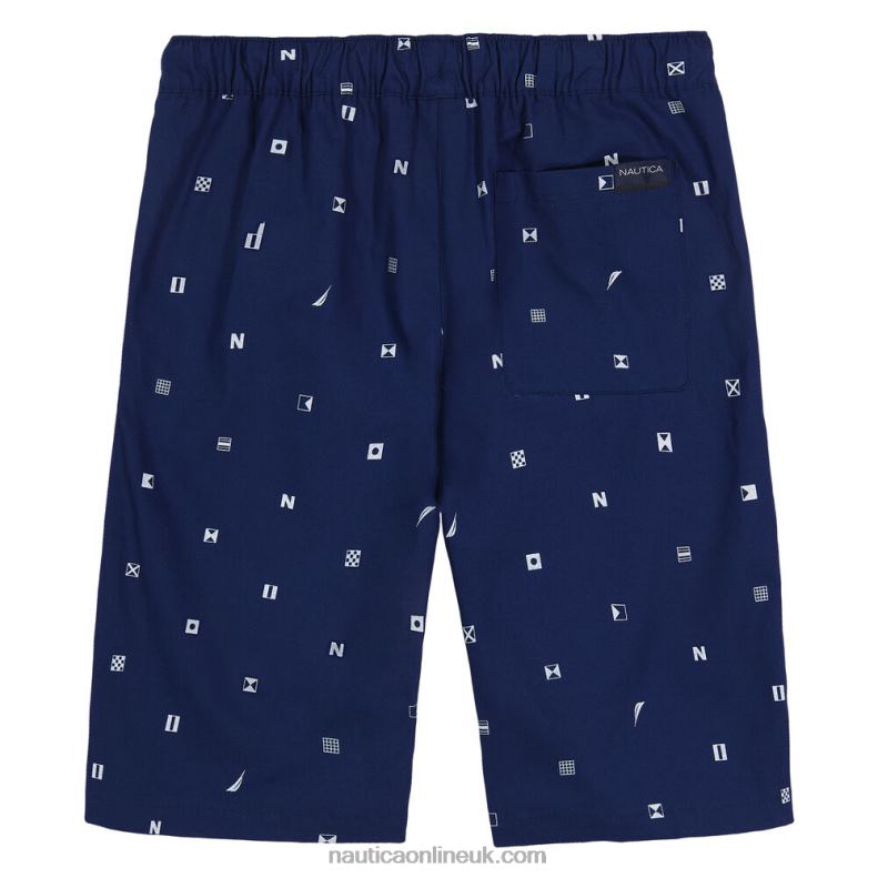 Nautica Toddler Boys\' Printed Short (2T-4T) L6J4L1246 J Navy