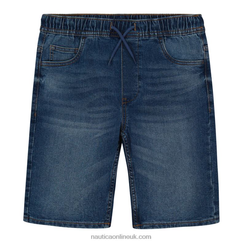Nautica Toddler Boys' Pull-On Denim Short (2T-4T) L6J4L1255 Horizon Blue