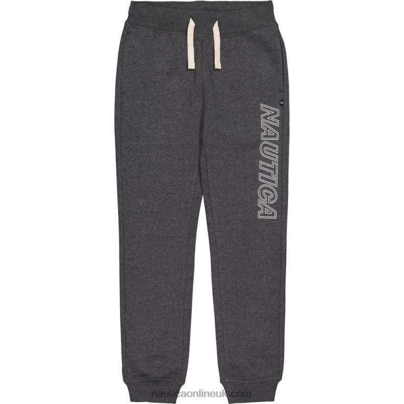 Nautica Little Boys' Fleece Jogger (4-7) L6J4L1113 Grey Heather