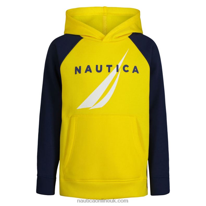 Nautica Toddler Boys' Colorblock Logo Pullover (2T-4T) L6J4L1172 Marigold