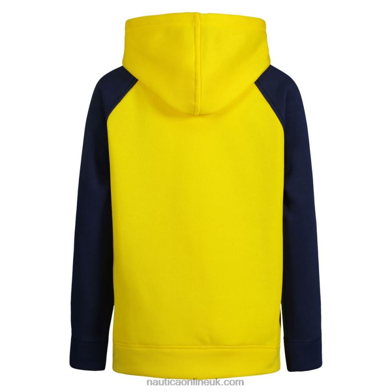 Nautica Toddler Boys\' Colorblock Logo Pullover (2T-4T) L6J4L1172 Marigold