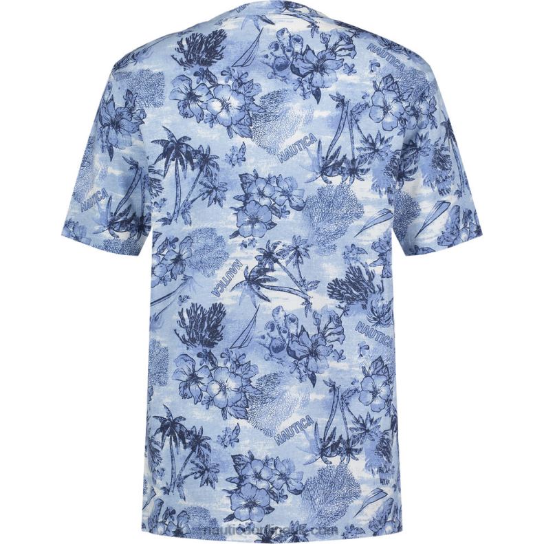 Nautica Boys\' Paradise Printed Graphic T-Shirt (8-20) L6J4L1179 Azure Blue