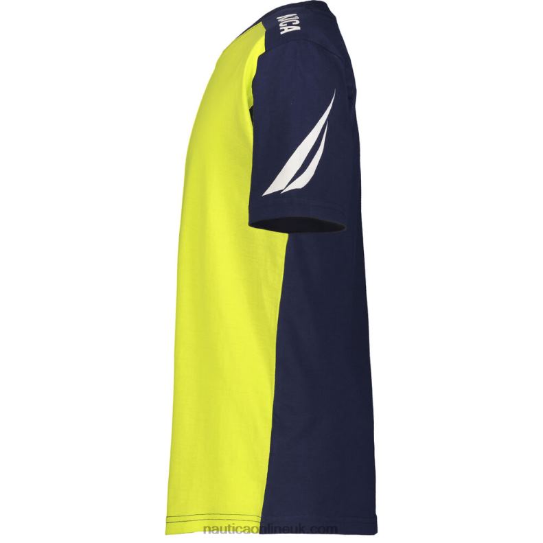 Nautica Boys\' Shoulder Logo T-Shirt (8-20) L6J4L1152 Yellow Zest