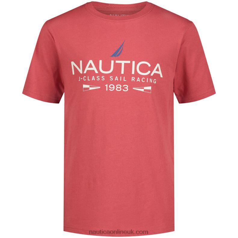 Nautica Little Boys' J-Class Racing T-Shirt (4-7) L6J4L1141 Orchid Pink