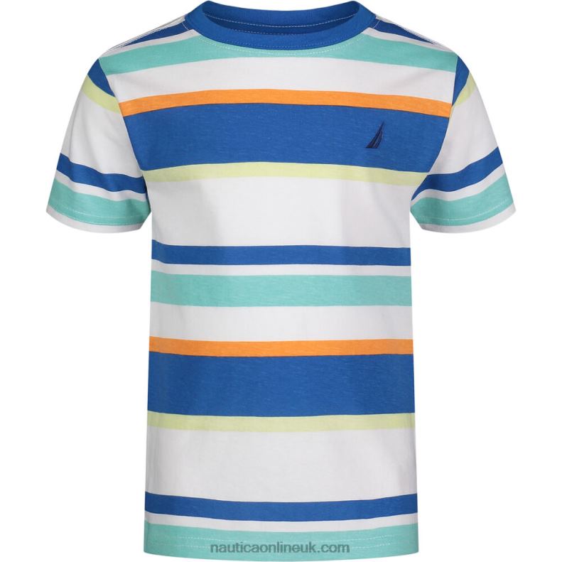 Nautica Little Boys' Prep Striped T-Shirt (4-7) L6J4L1274 True Navy
