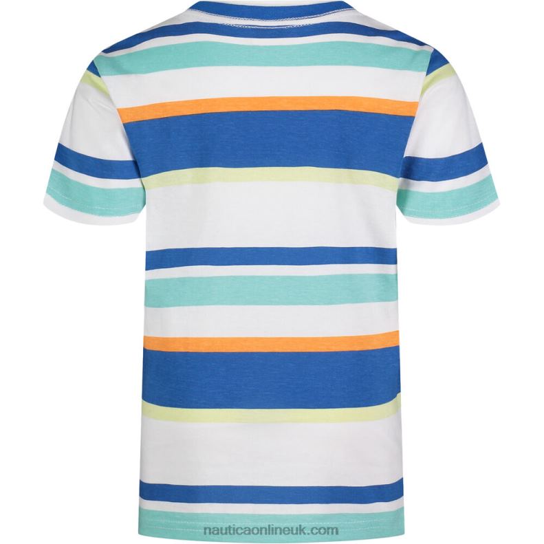 Nautica Little Boys\' Prep Striped T-Shirt (4-7) L6J4L1274 True Navy