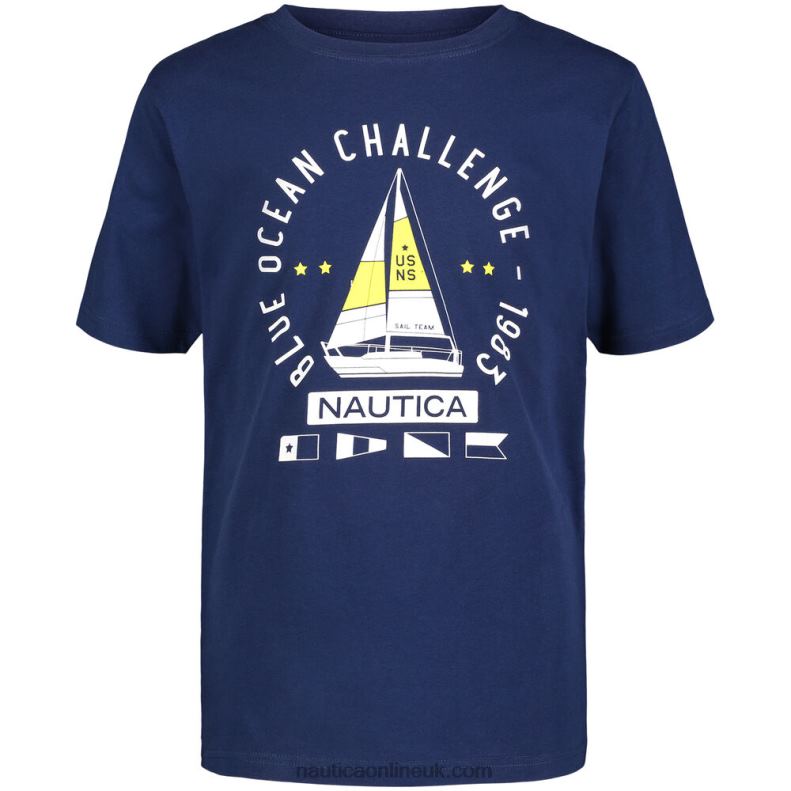 Nautica Toddler Boys' Ocean Challenge Graphic T-Shirt (2T-4T) L6J4L1290 J Navy