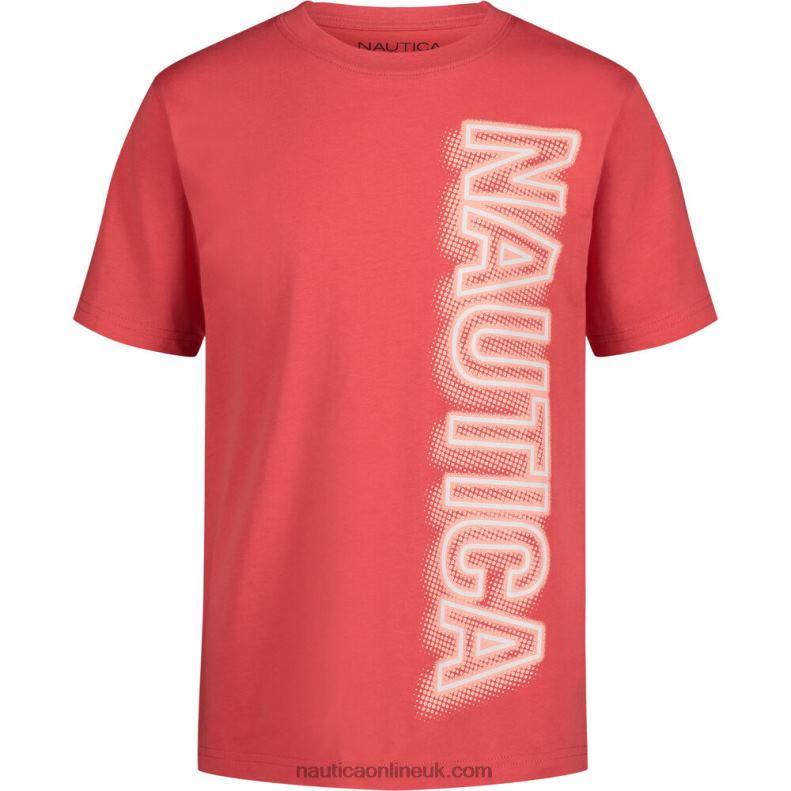 Nautica Toddler Boys' Vertical Glow 3-D Graphic T-Shirt (2T-4T) L6J4L1150 Seaside Red