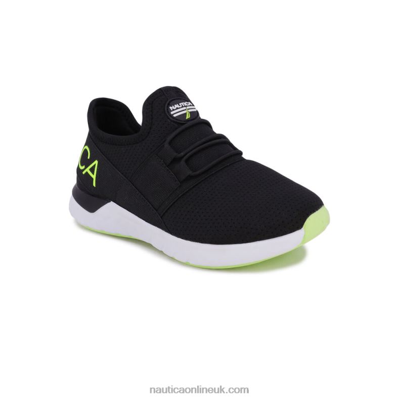 Nautica Boys' Logo Slip-On Sneaker L6J4L1148 New Black