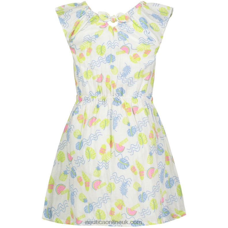 Nautica Girls\' Beach Day Dress (7-16) L6J4L1481 Antique White Wash