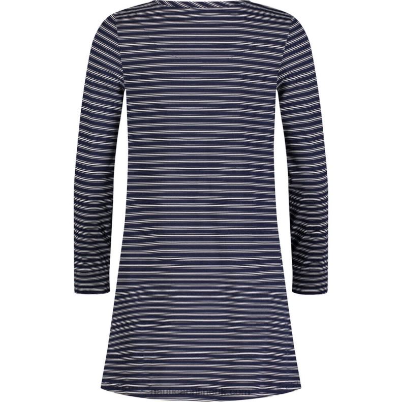 Nautica Girls\' Butterfly Sequin Striped Dress (7-16) L6J4L1311 Navy