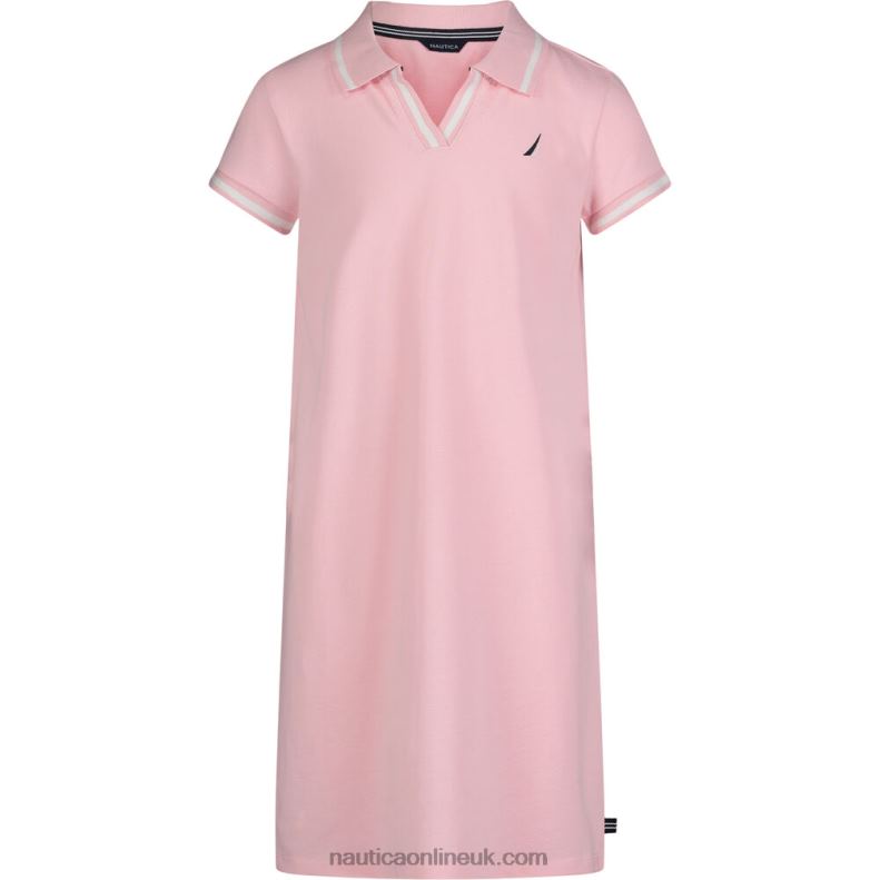 Nautica Little Girls' Polo Dress (4-6X) L6J4L1514 Sunguard Red