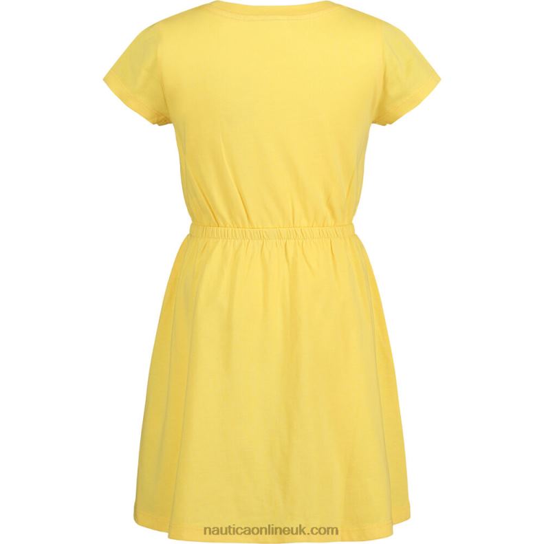 Nautica Little Girls\' Sunny Days T-Shirt Dress (4-6X) L6J4L1441 Lemonade