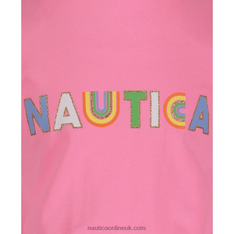 Nautica Toddler Girls\' Rainbow Dress (2T-4T) L6J4L1482 Faded Orange