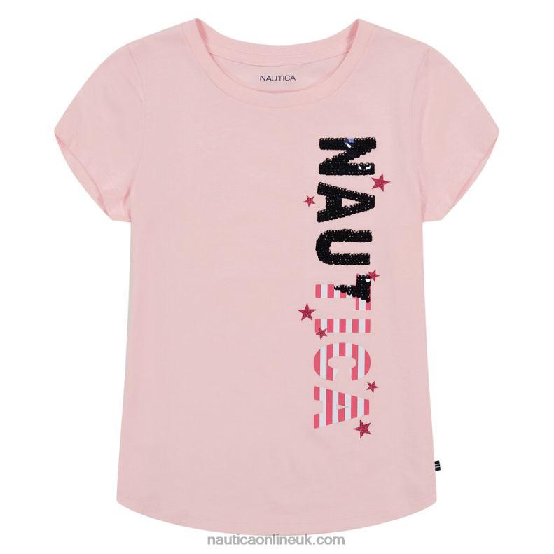 Nautica Girls' Americana T-Shirt (7-16) L6J4L1478 Sunguard Red