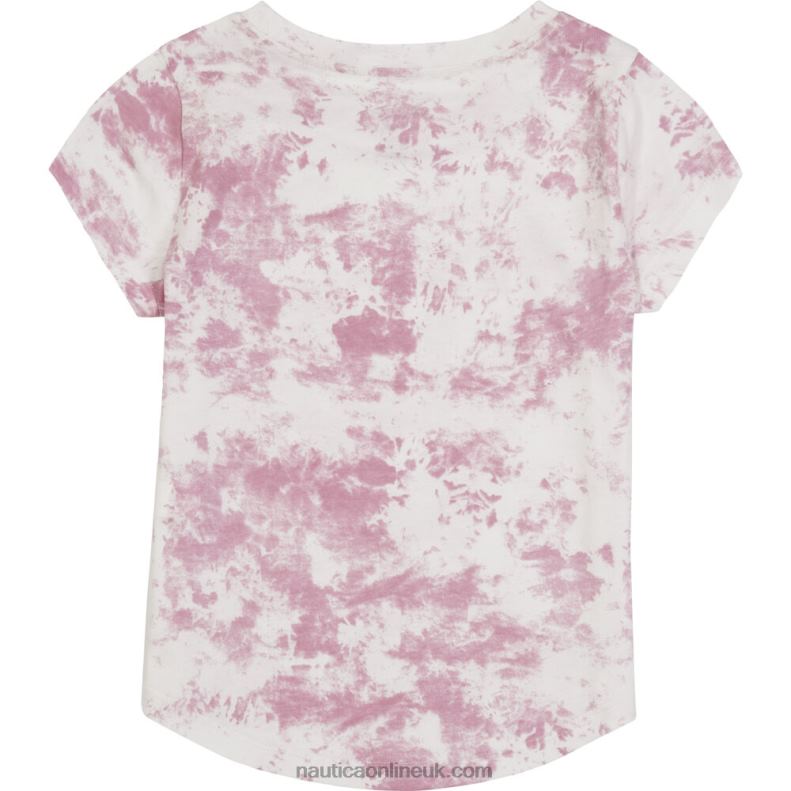 Nautica Girls\' Change The World T-Shirt (7-16) L6J4L1347 Firey Red
