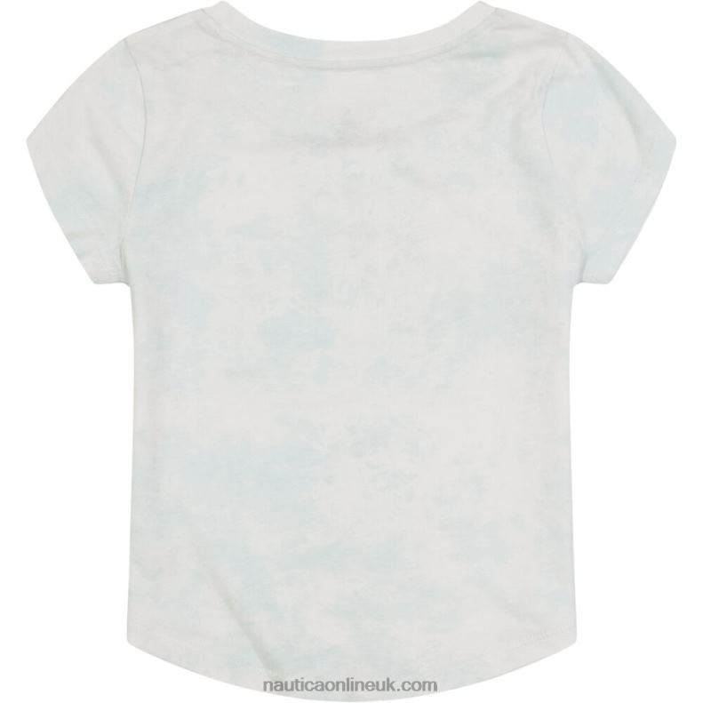 Nautica Girls\' Sunshine Graphic T-Shirt (7-16) L6J4L1345 Worn Chambray