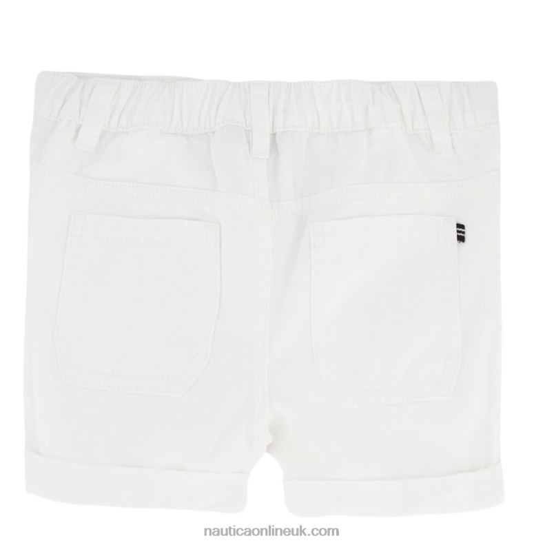 Nautica Little Girls\' Cuffed Pull-On Short (4-6X) L6J4L1334 Antique White Wash