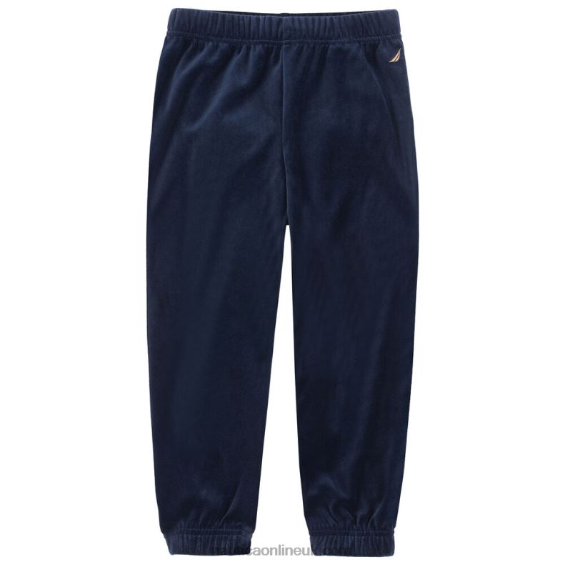 Nautica Girls' Velour Jogger (7-16) L6J4L1374 Navy