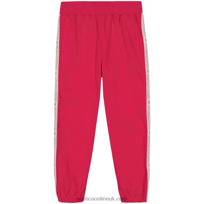Nautica Little Girls' Metallic Striped Jogger (4-6X) L6J4L1369 Dark Acacia