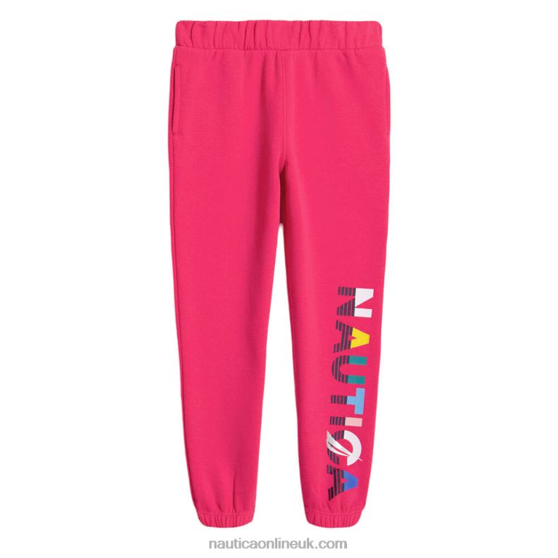 Nautica Toddler Girls' Logo Jogger (2T-4T) L6J4L1416 Dark Acacia