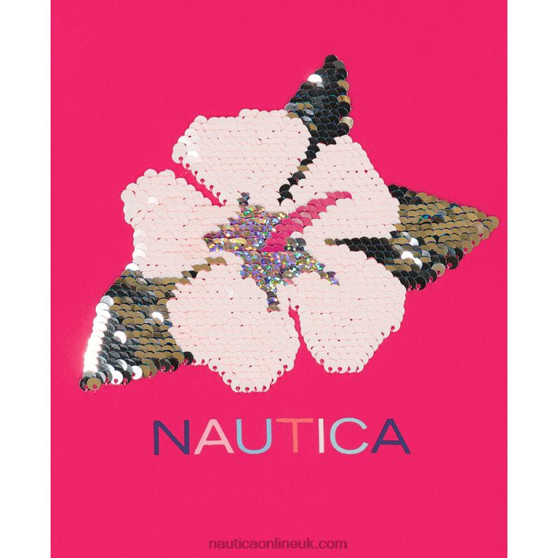 Nautica Little Girls\' Flower One-Piece (4-6X) L6J4L1520 Dark Acacia
