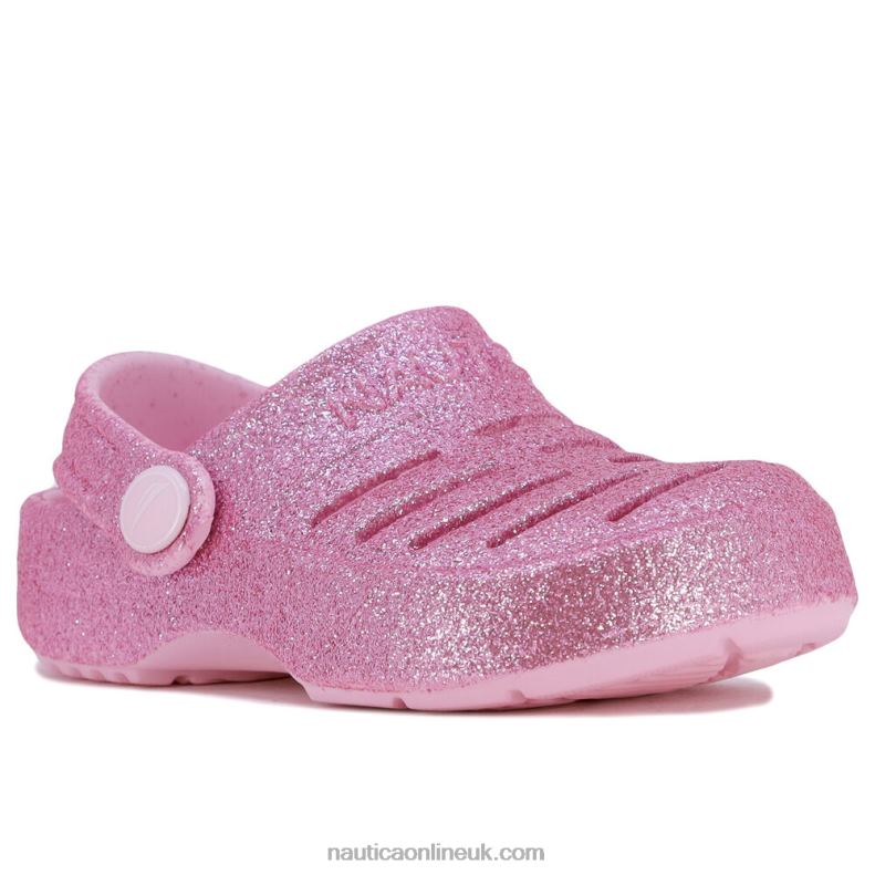 Nautica Girls' Glitter Clog L6J4L1460 Teaberry