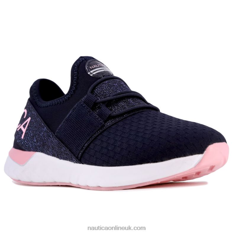 Nautica Girls' Logo Sneaker L6J4L1335 Ice Blue