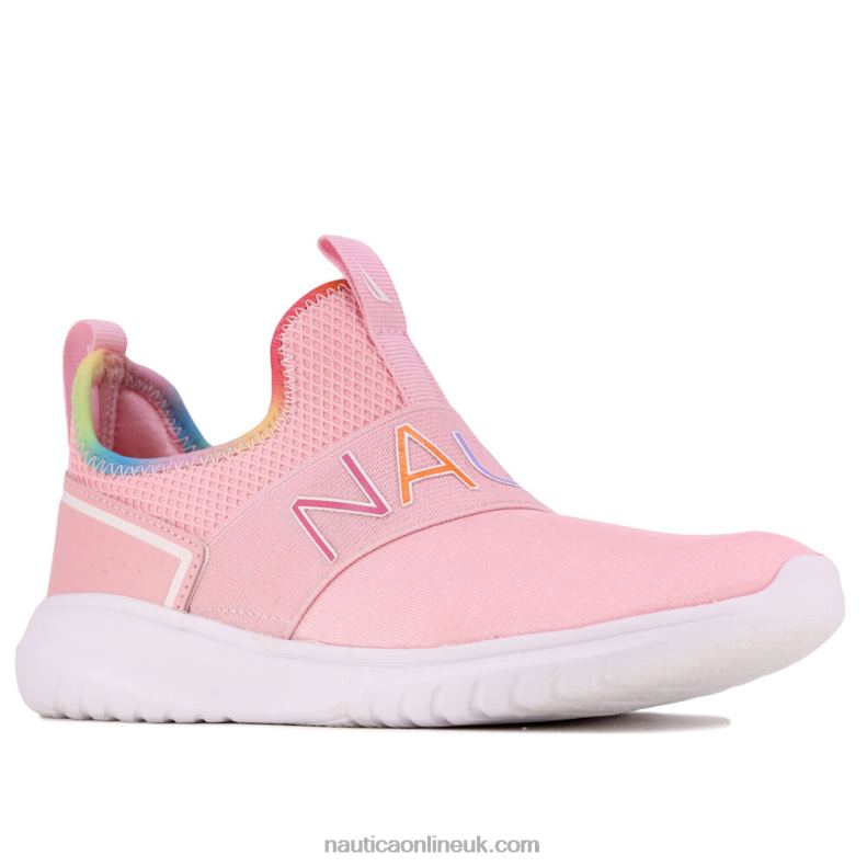 Nautica Girls' Logo-Strap Sneaker L6J4L1332 Reckoning Red