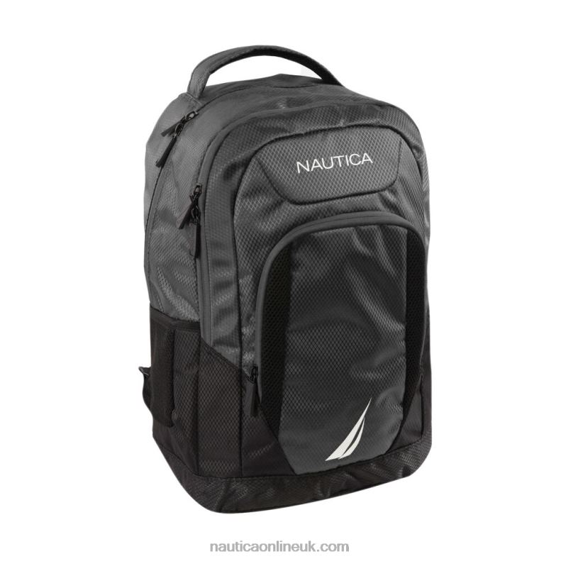 Nautica Logo Backpack L6J4L283 Moorings Grey Heather Men