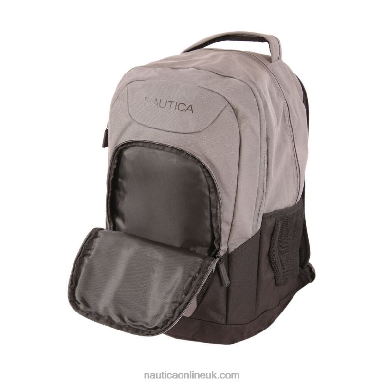 Nautica Logo Backpack L6J4L283 Moorings Grey Heather Men