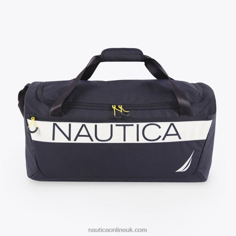 Nautica Logo Duffel Bag L6J4L286 Workshirt Blue Men