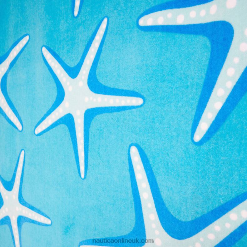 Nautica Starfish Print Beach Towel L6J4L211 Azure Blue Men