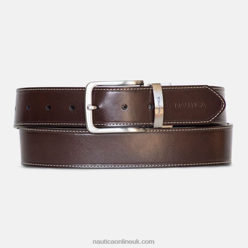 Nautica Reversible Belt L6J4L103 Brown Stone Men