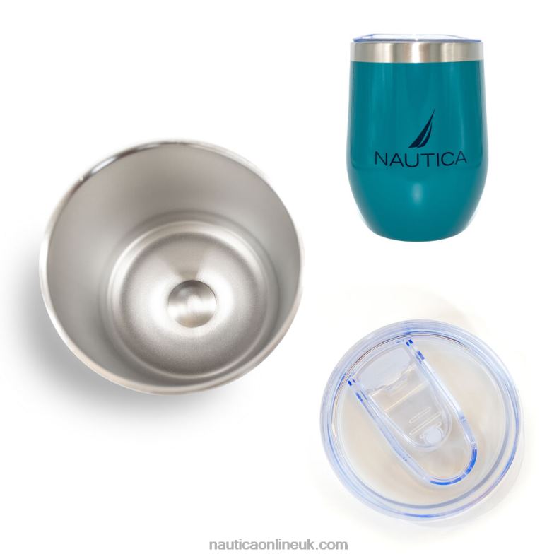 Nautica Logo Double-Walled Stainless Steel Short Tumbler L6J4L252 Multi Men