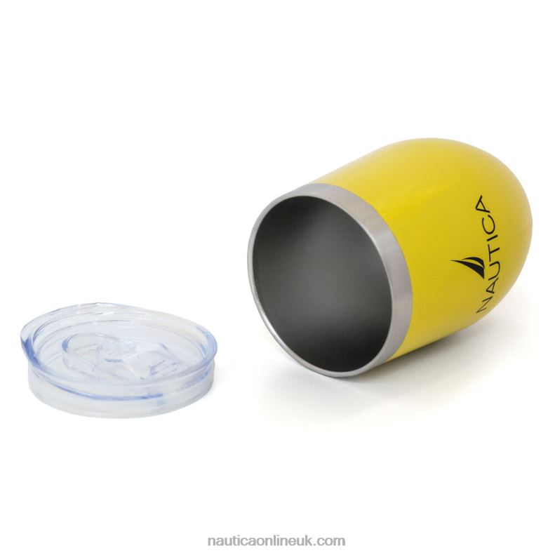 Nautica Logo Double-Walled Stainless Steel Short Tumbler L6J4L335 Multi Men