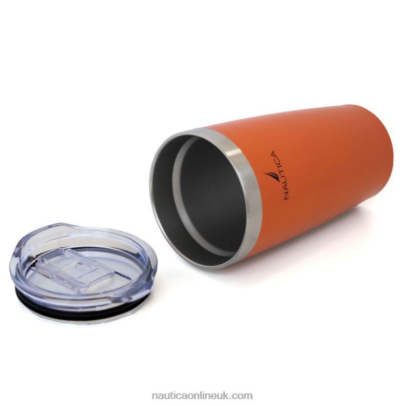 Nautica Logo Double-Walled Stainless Steel Tumbler L6J4L323 Multi Men