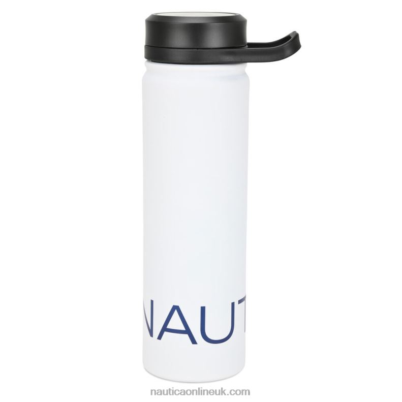 Nautica Logo Stainless Steel Water Bottle L6J4L241 Antique White Wash Men